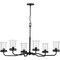 Progress Lighting Winslett Collection Black Six-Light Oval Chandelier P400207-031 - alternate 2
